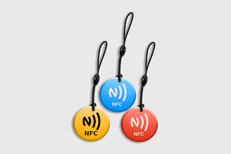 NFC ключодържател с епоксидна смола NTAG213, асорти (10 броя)