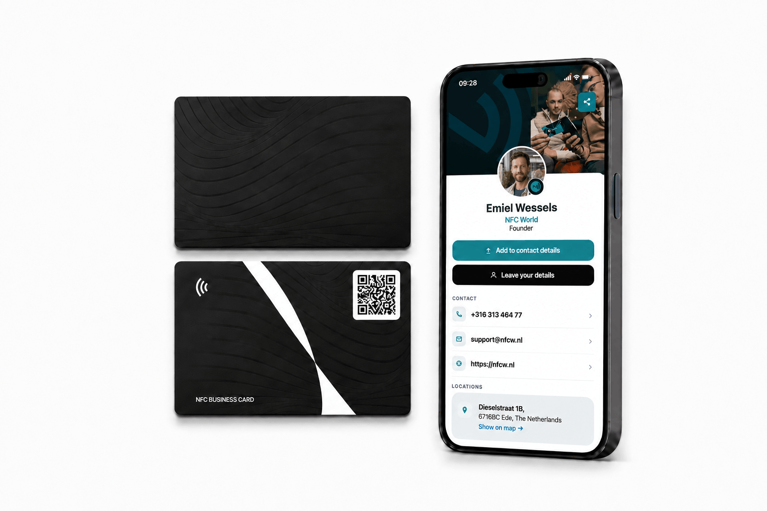 NFC визитна картичка – Стандартен дизайн