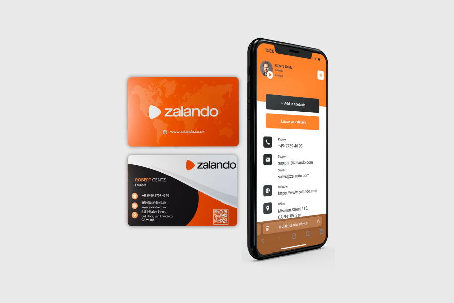NFC визитна картичка
