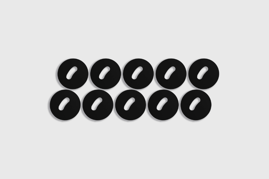 NFC таг от пластмаса  NTAG213 Черно (10 броя)