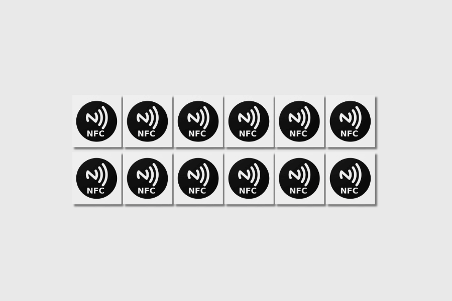 NFC стикер NTAG213 за метал, черен (12 броя)