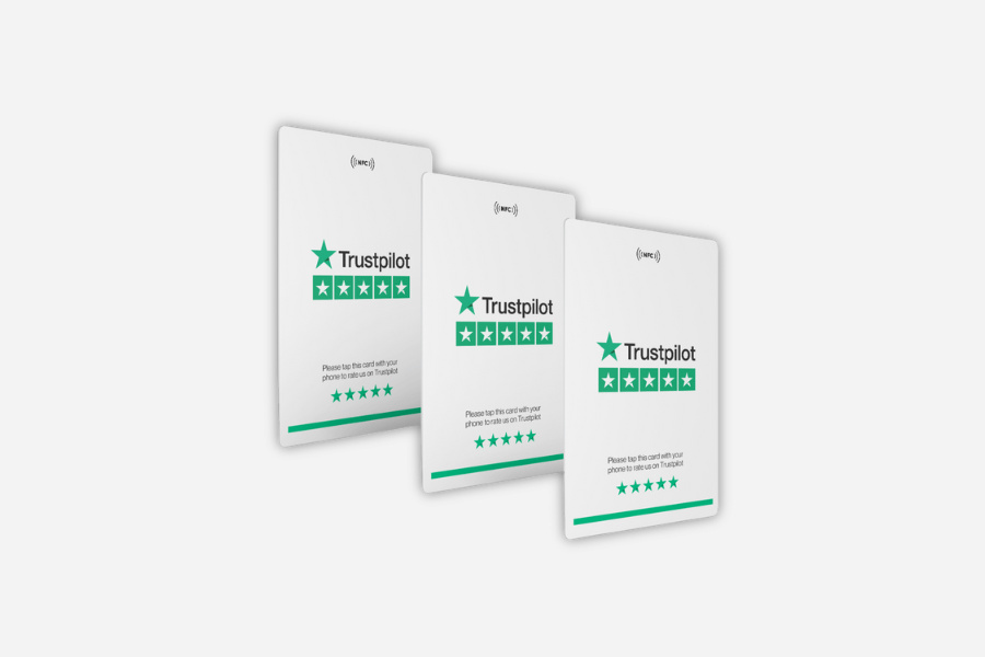 Картички за отзиви от TrustPilot (3 броя)