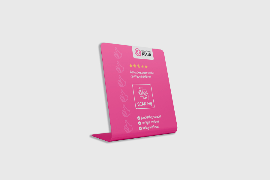 WebwinkelKeur NFC дисплей