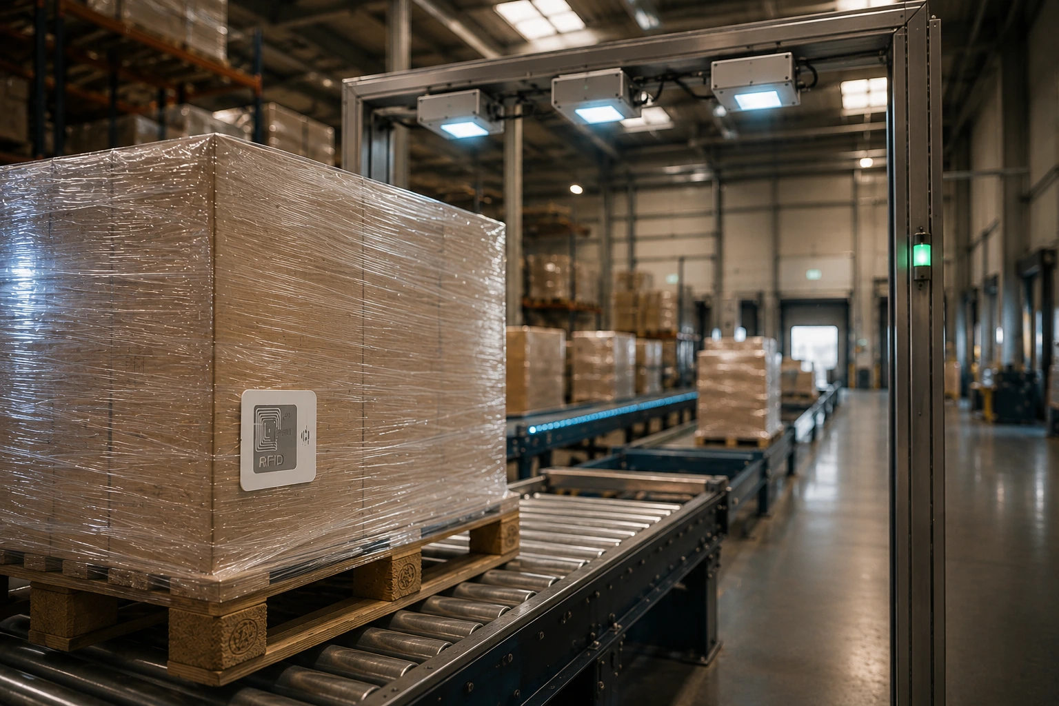 Как проследяването на палети чрез RFID подобрява това приложение